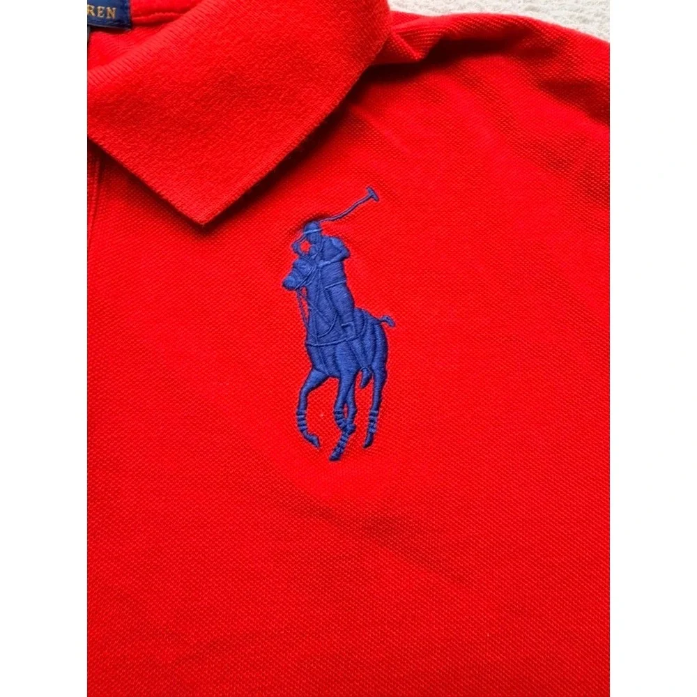 Polo Ralph Lauren Boys Red Big Pony Short Sleeve Polo Shirt XL 18-20